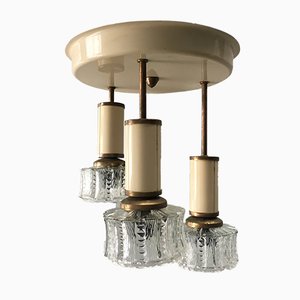 Pendant Lamp in Metal and Glass, 1960s-WQQ-1017652