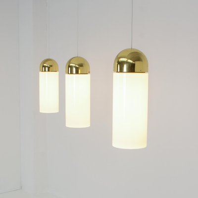 Pendant Lamp in White Glass by Glashütte Limburg-VT-1319029