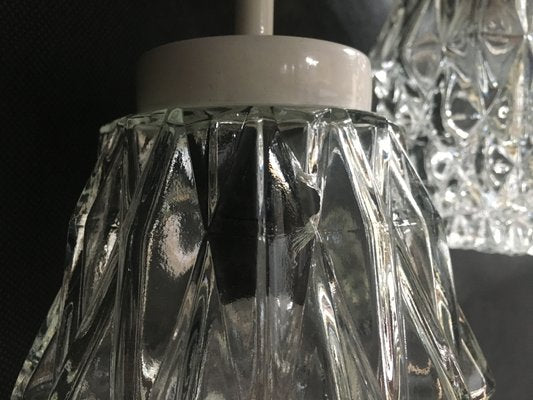 Pendant Lamp or Chandelier in Metal and Glass, 1960s-WQQ-1017523