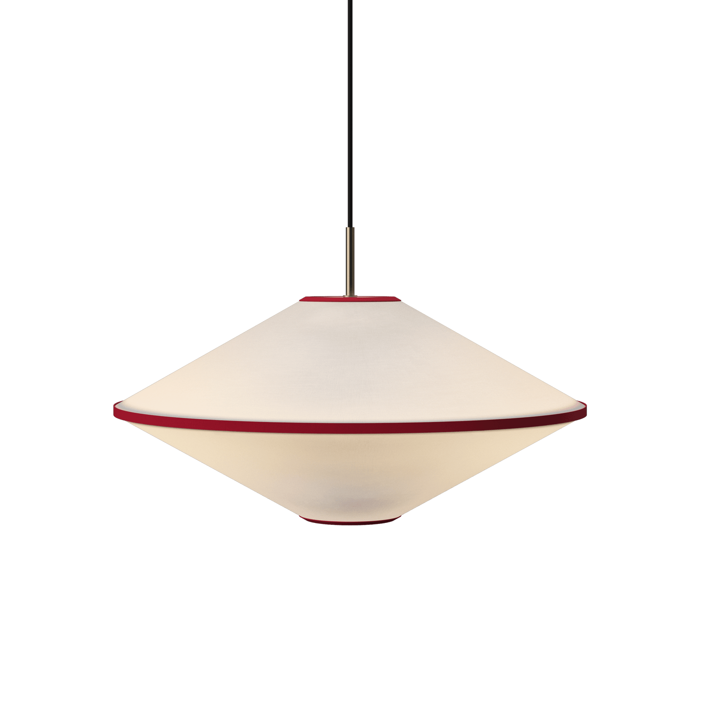 Edgeform Taft Pendant Ø52 Red/ Off-White