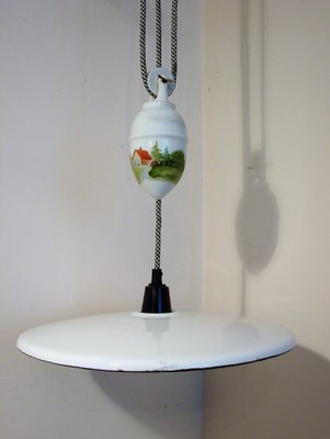 Pendant Lamp with Counterweight, 1930s-XHP-1397699