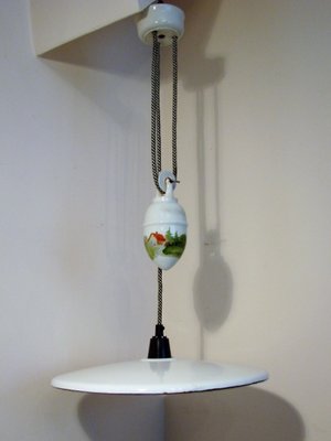 Pendant Lamp with Counterweight, 1930s-XHP-1397699