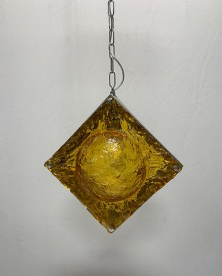 Pendant Light with Double Murano Plates attributed to Mazzega, 1960s-XQC-1796314