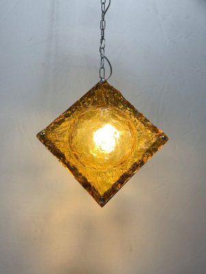 Pendant Light with Double Murano Plates attributed to Mazzega, 1960s-XQC-1796314