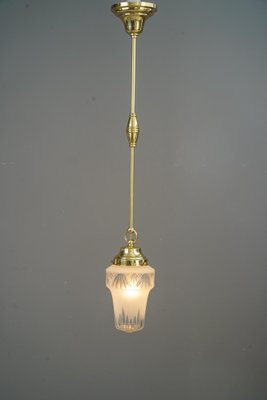 Pendants with Cut Glass Shades, Vienna, 1920s, Set of 4-SPD-1702603