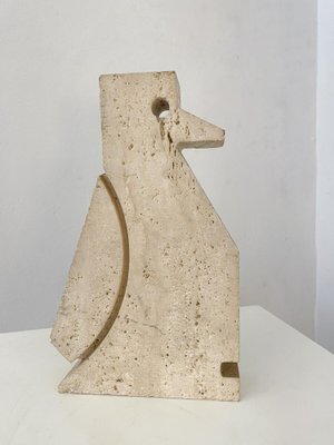 Penguin Travertine Sculpture by Fratelli Mannelli, 1970s-FGA-1767235