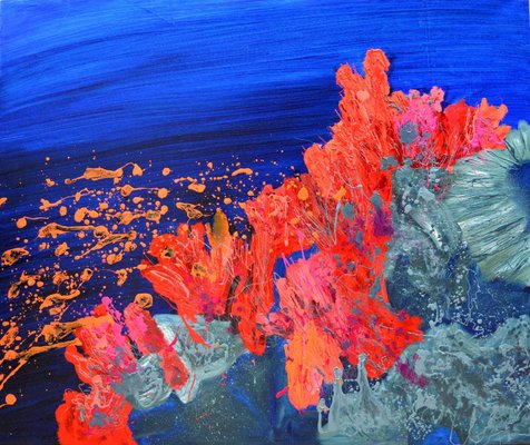 Peny Manavi, Under the Sea 2, 2018, Oil and Printing Ink on Canvas-CHG-2025648