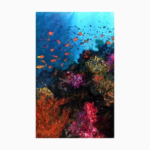 Peny Manavi, Under the Sea 3, 2018, Oil and Printing Ink on Canvas-CHG-2025647