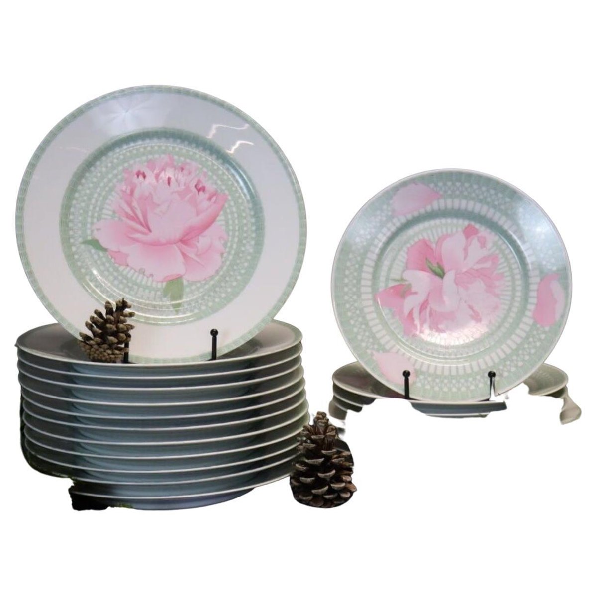 Peonies Service Set from Hermes, Set of 25