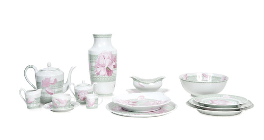 Peony Service from Hermes, Set of 74