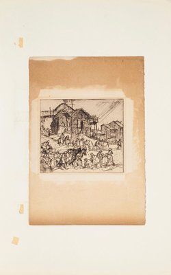 People - Original Etching by F. Brangwyn - Mid 20th Century Mid 20th Century-ZCI-758334