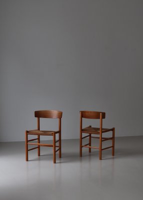 People's Chairs by Børge Mogensen, 1940s, Set of 4-WRF-1790125