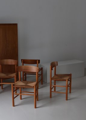 People's Chairs by Børge Mogensen, 1940s, Set of 4-WRF-1790125