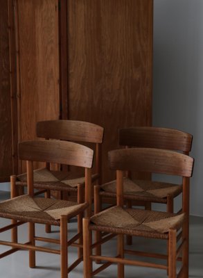 People's Chairs by Børge Mogensen, 1940s, Set of 4-WRF-1790125