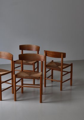 People's Chairs by Børge Mogensen, 1940s, Set of 4-WRF-1790125