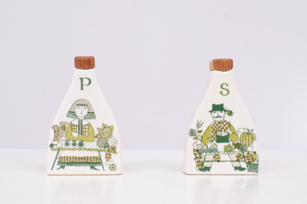 Pepper & Salt Shaker by Figgjo Flint, 1960s, Set of 2