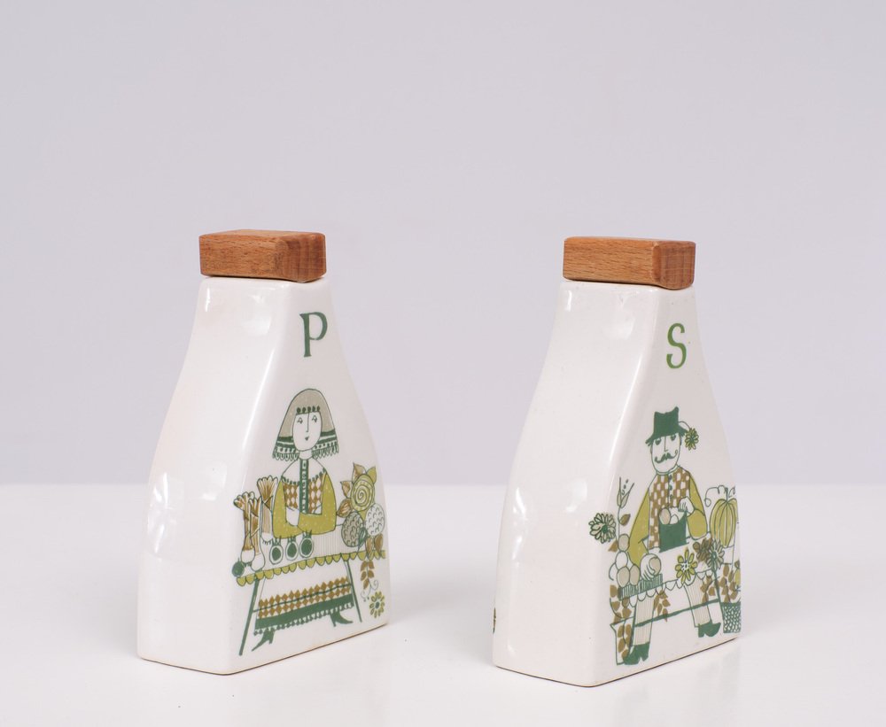 Pepper & Salt Shaker by Figgjo Flint, 1960s, Set of 2