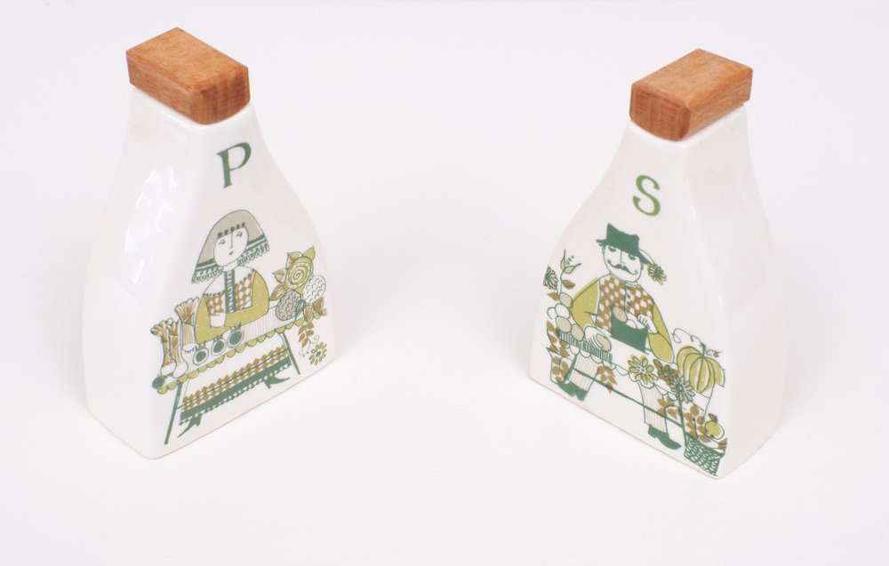 Pepper & Salt Shaker by Figgjo Flint, 1960s, Set of 2