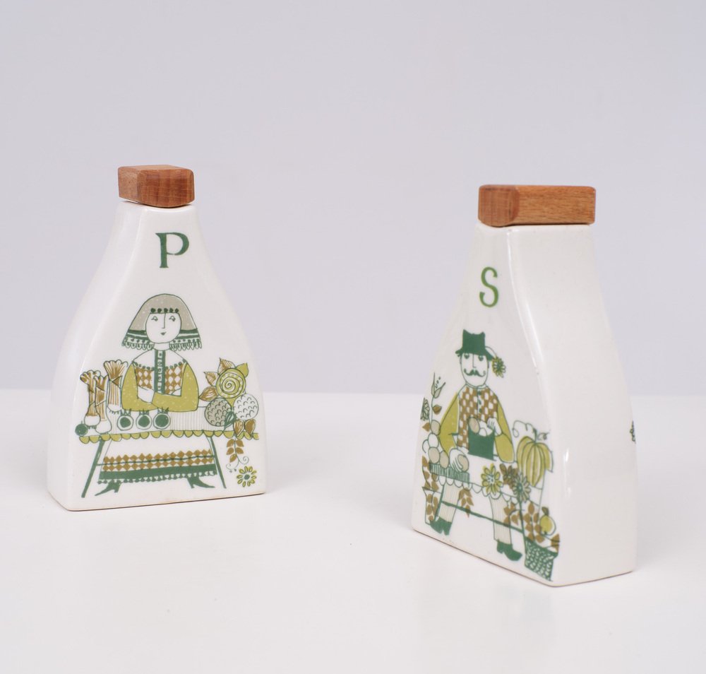 Pepper & Salt Shaker by Figgjo Flint, 1960s, Set of 2