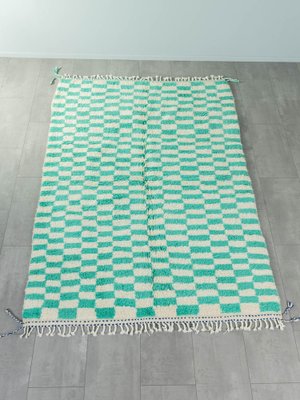 Peppermint Check Berber Rug, 2010s-GPP-1383952