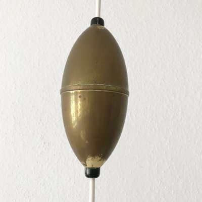 Perferorated Aluminum and Brass Pendant Lamp, 1960s-WPT-575721