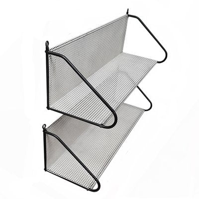 Perforated Metal Bookshelf by Tjerk Reijenga for Pilastro, 1950s-NUX-1181012