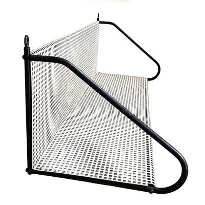 Perforated Metal Bookshelf by Tjerk Reijenga for Pilastro, 1950s-NUX-1181012