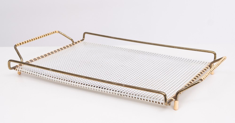 Perforated Metal Serving Tray, France, 1955