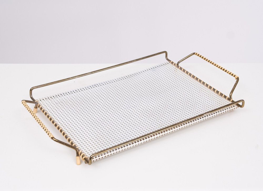 Perforated Metal Serving Tray, France, 1955