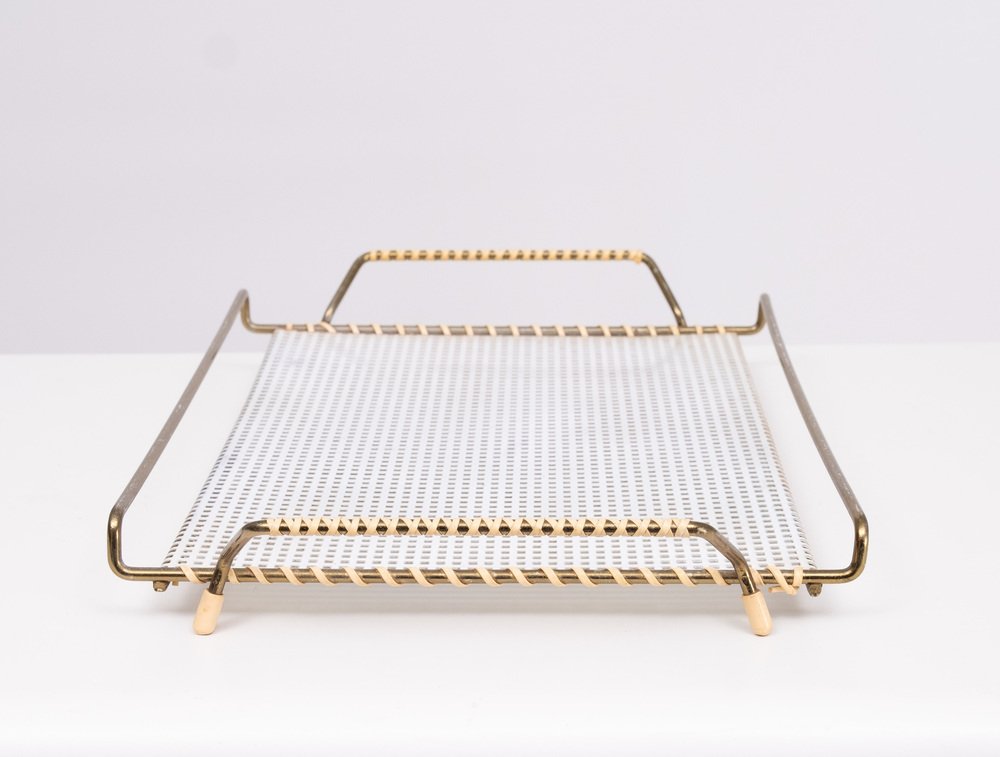 Perforated Metal Serving Tray, France, 1955