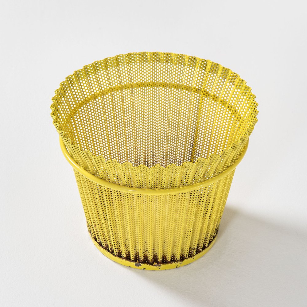 Perforated Metal Vase attributed to Mathieu Matégot for Gubi, 1950s