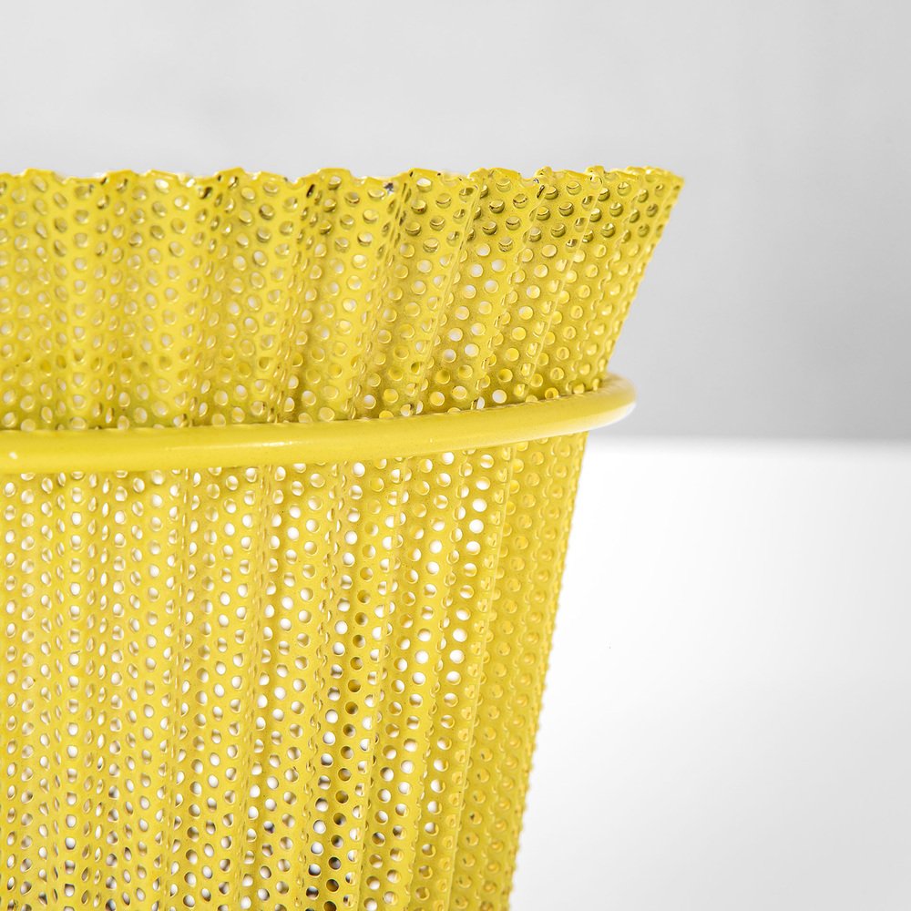 Perforated Metal Vase attributed to Mathieu Matégot for Gubi, 1950s