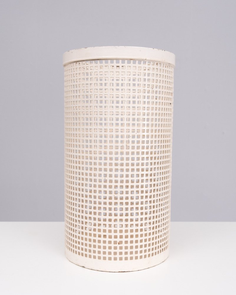 Perforated Metal Waste Basket, France, 1955