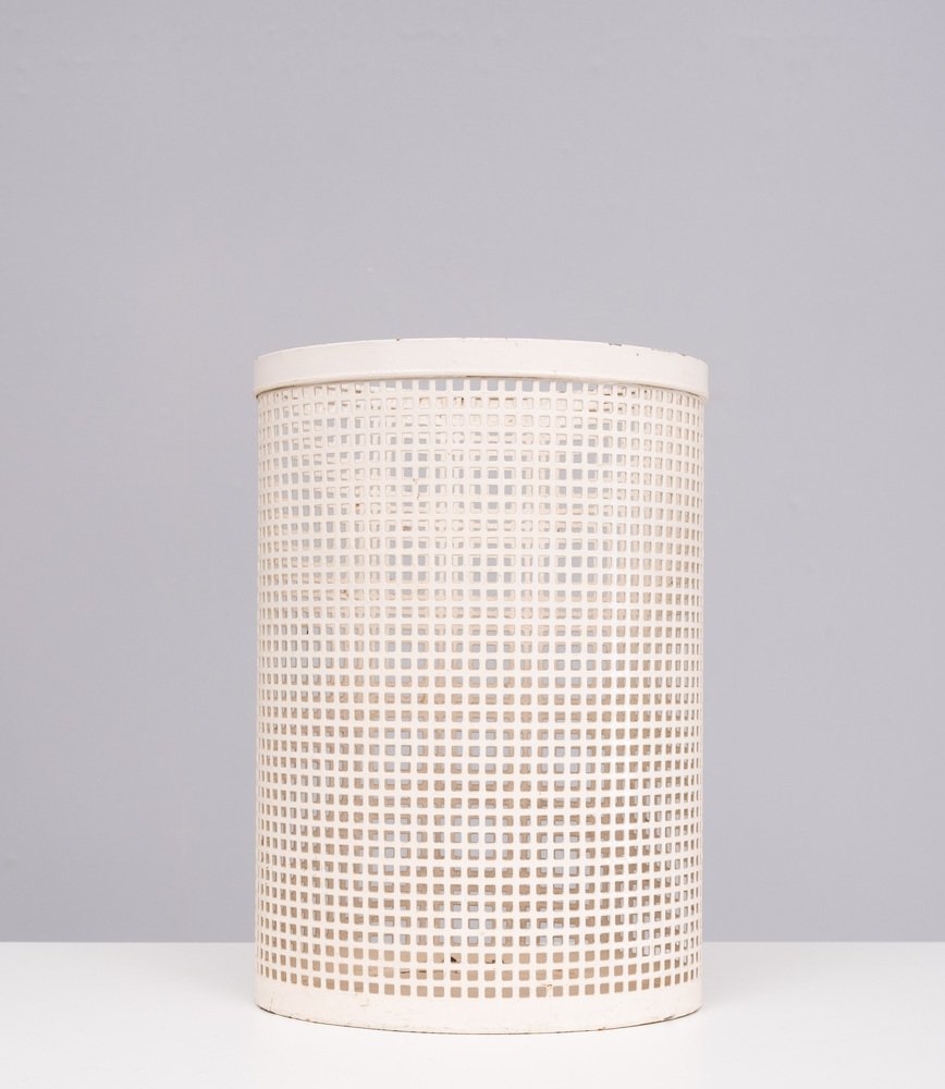 Perforated Metal Waste Basket, France, 1955