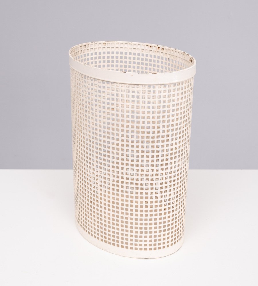 Perforated Metal Waste Basket, France, 1955