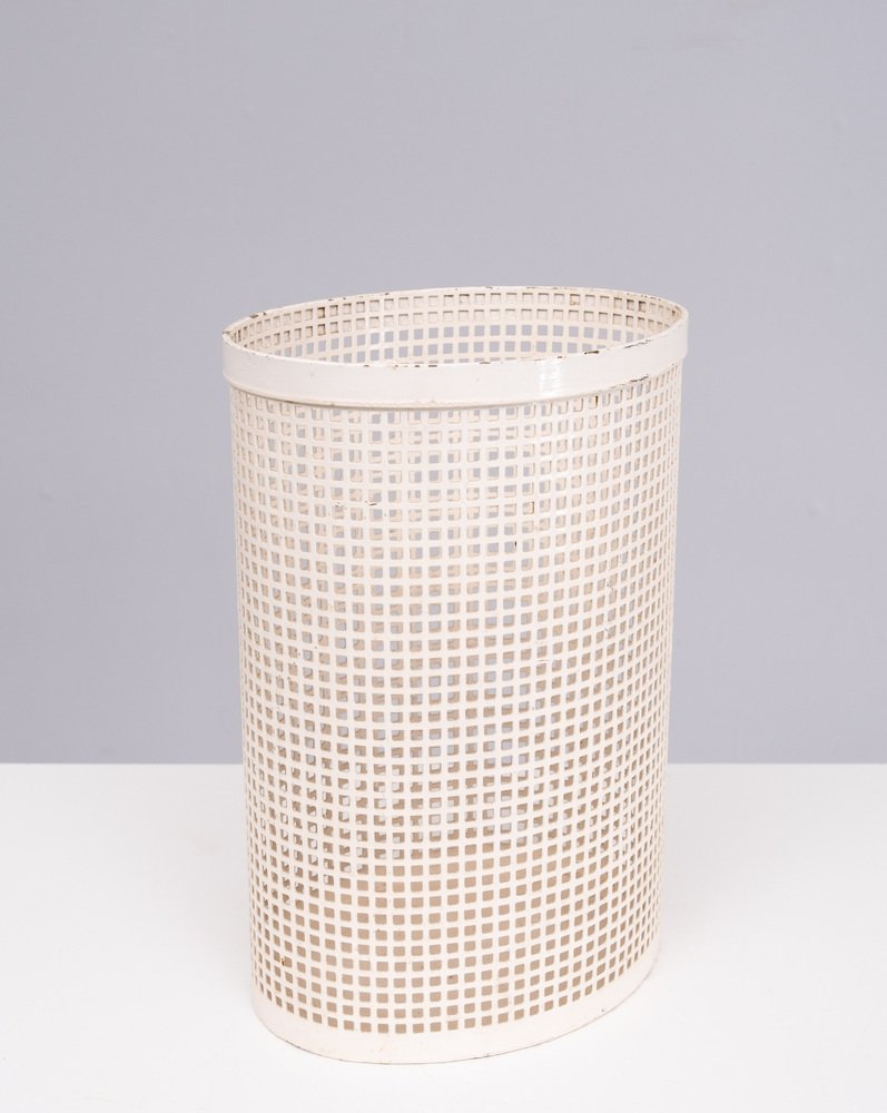 Perforated Metal Waste Basket, France, 1955