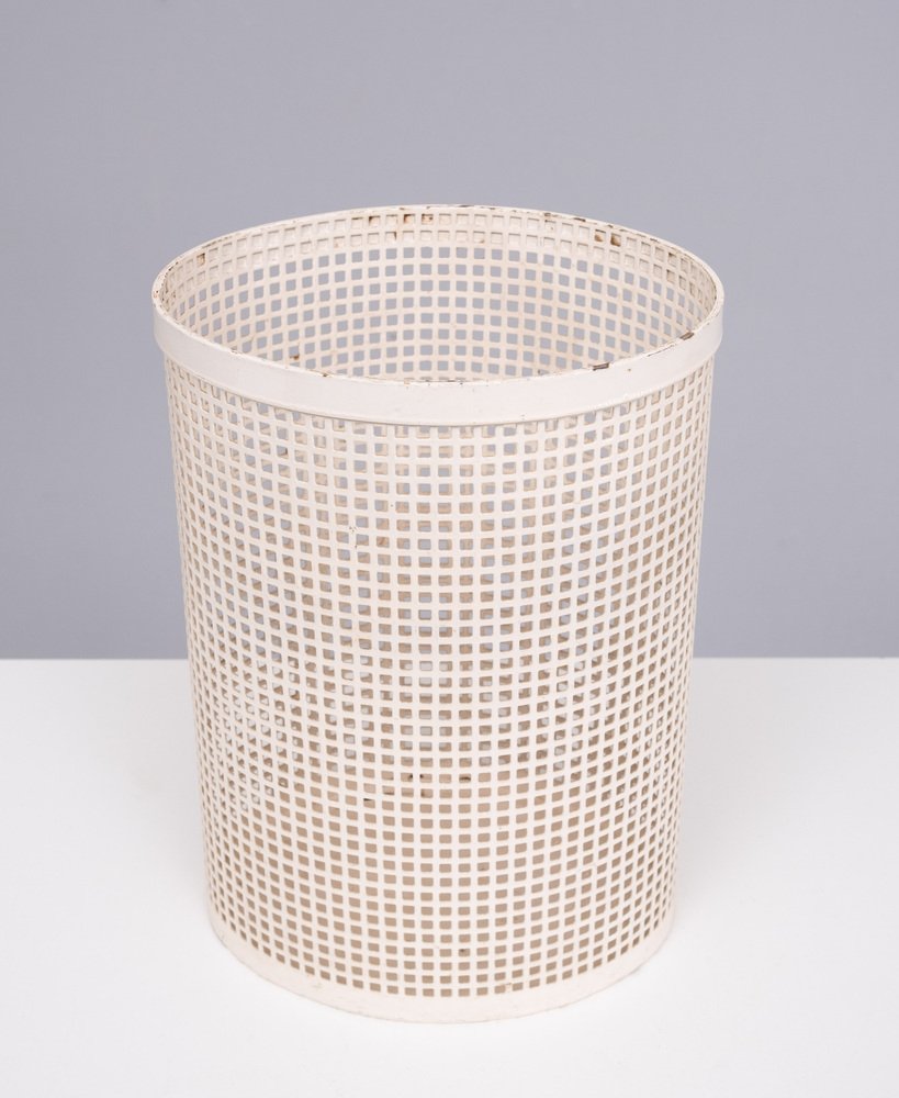 Perforated Metal Waste Basket, France, 1955