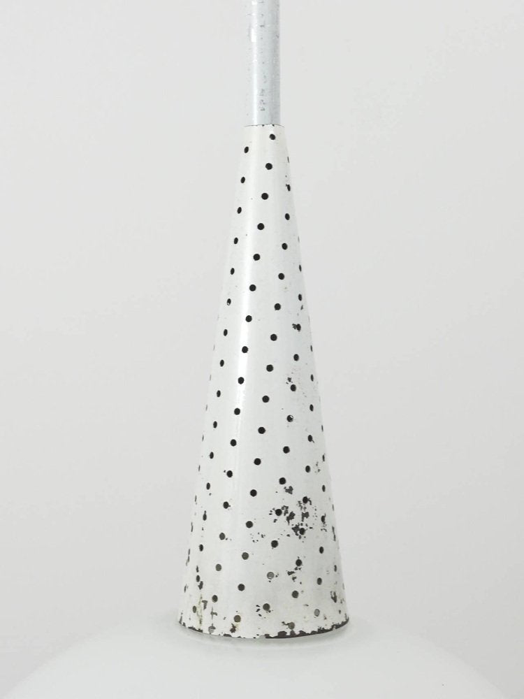 Perforated Pendant Lamp attributed to Mathieu Matégo, France, 1950s