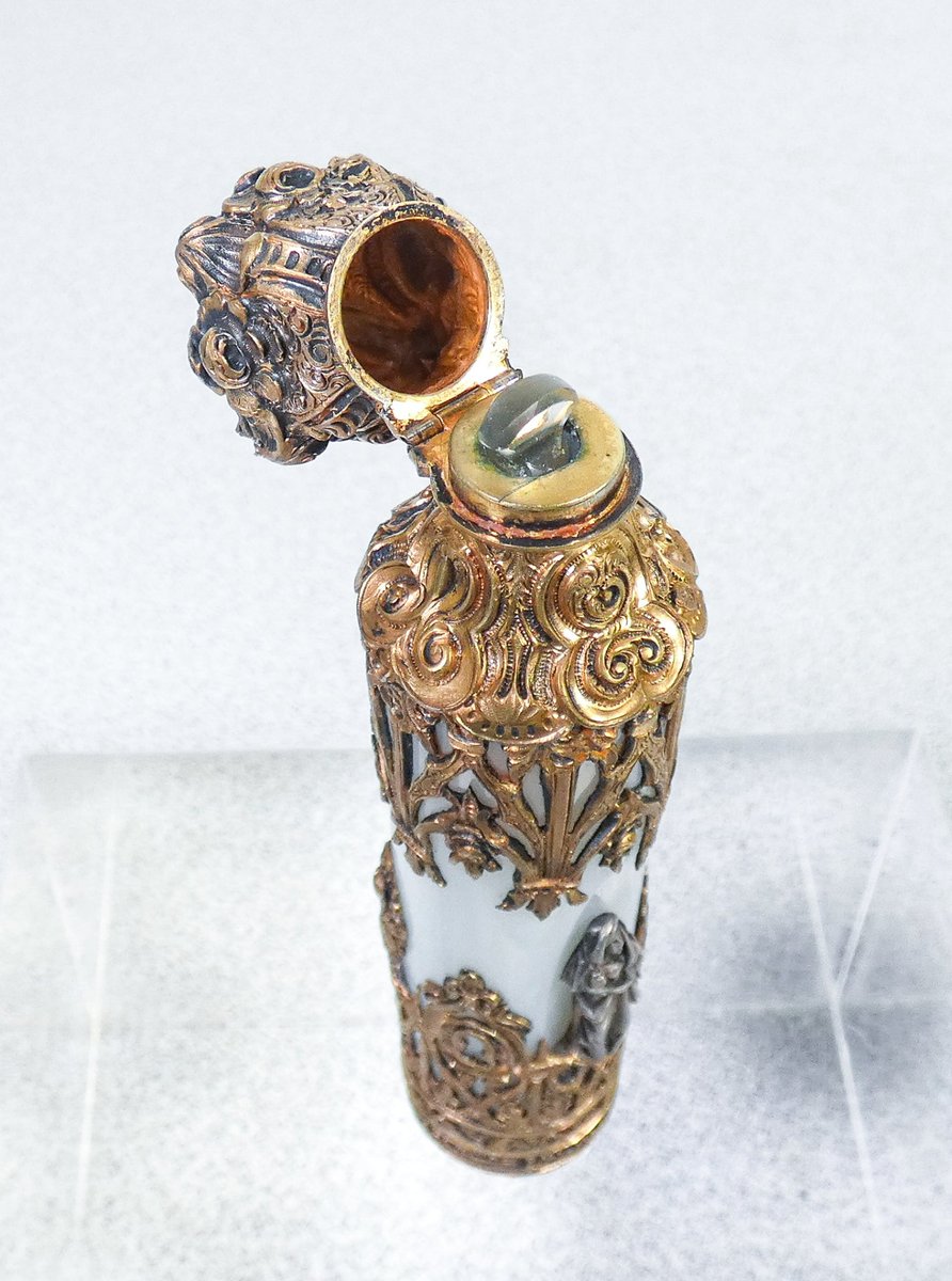 Perfume Bottle in Vermeil Silver, 1800s