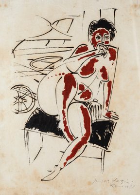 Pericles Fazzini - Nude - Original Lithograph - 1958-ZCI-822958