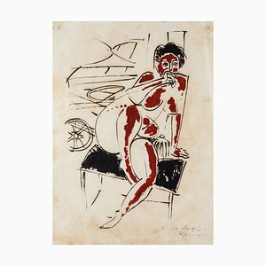 Pericles Fazzini - Nude - Original Lithograph - 1958-ZCI-822958