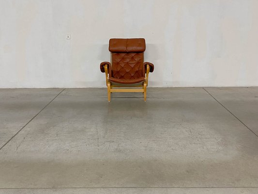 Pernilla 69 Lounge Chair with Ottoman by Bruno Mathsson for Dux, 1990s, Set of 4-WMP-1843405