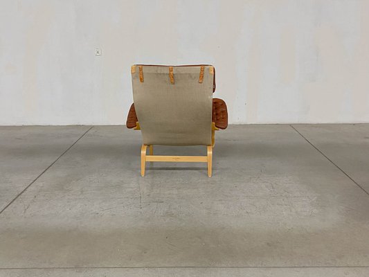 Pernilla 69 Lounge Chair with Ottoman by Bruno Mathsson for Dux, 1990s, Set of 4-WMP-1843405