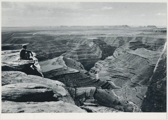 Person, Canyon, Utah, 1960s, Black and White Photograph-DYV-1281404