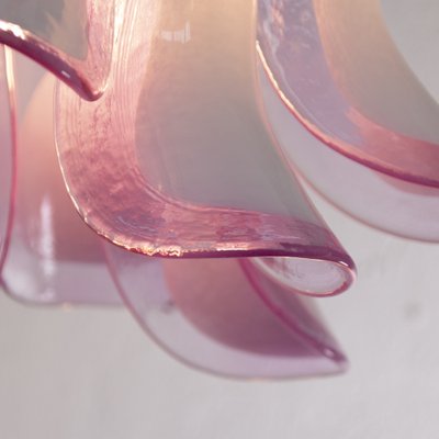 Petal Ceiling Lamp in Murano Glass Glass Color and White, 1990s-MPO-1722221