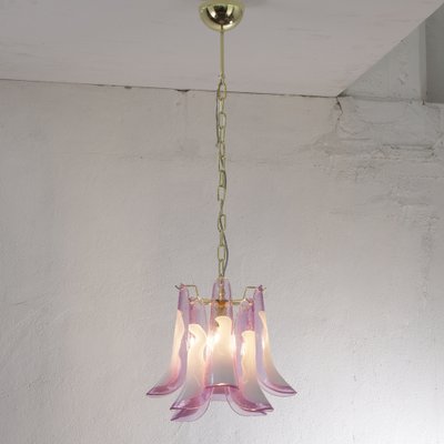 Petal Ceiling Lamp in Murano Glass Glass Color and White, 1990s-MPO-1722221