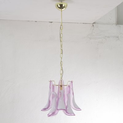 Petal Ceiling Lamp in Murano Glass Glass Color and White, 1990s-MPO-1722221