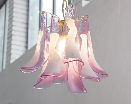 Petal Ceiling Lamp in Murano Glass Glass Color and White, 1990s-MPO-1722221