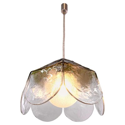 Petal Pendant Lamp in Murano Glass from Mazzega, Italy, 1960s-DEK-949877