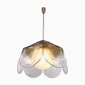 Petal Pendant Lamp in Murano Glass from Mazzega, Italy, 1960s-DEK-949877